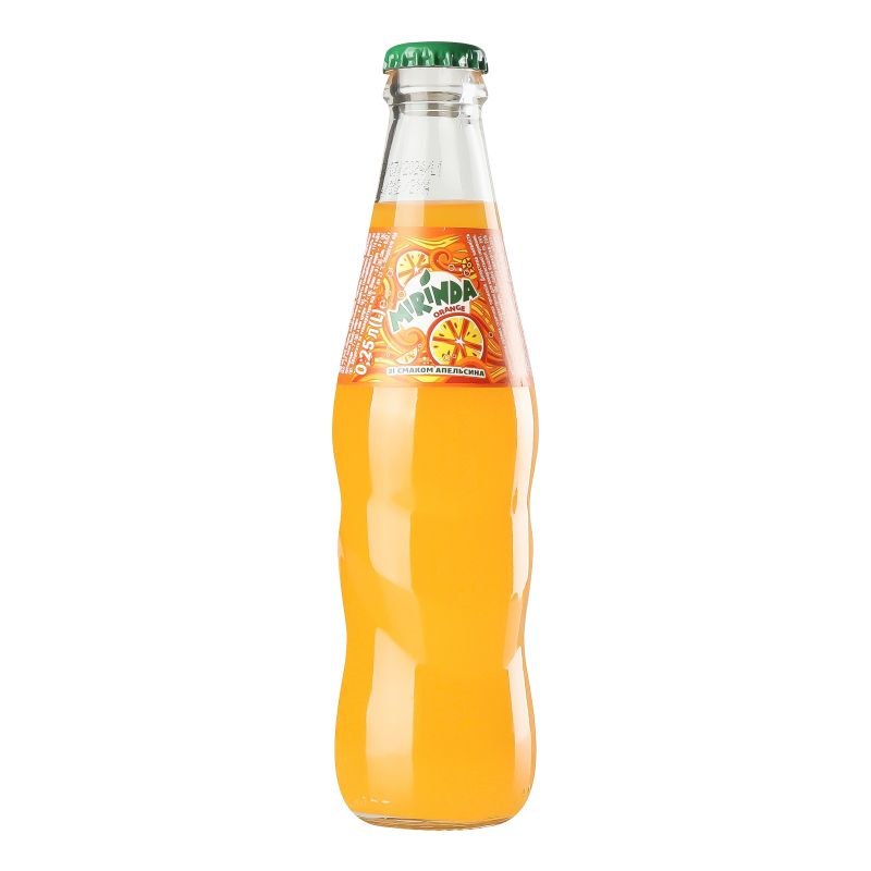 Напій сильногаз. Mirinda Orange 0.25 л скло